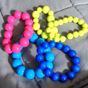 80s syle stretchy bracelets